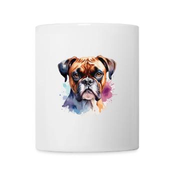Boxer Hund Cool Bunt Und Niedlich - Tasse - Weiß - Vorne