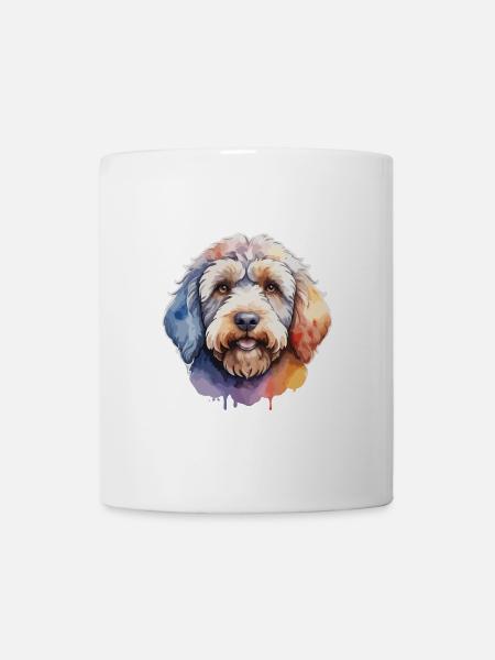 Labradoodle Hund Niedlich Bunt - Tasse - Weiß