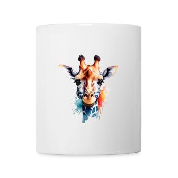 Giraffe Bunt Cool Niedlich Animiert - Tasse - Weiß - Vorne
