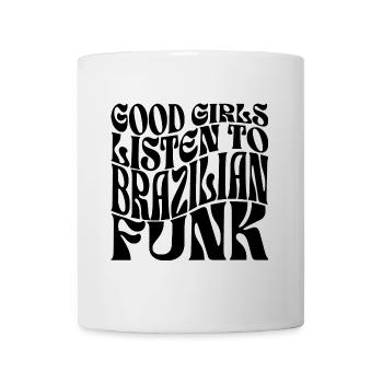 Filles Écoutent De La Funk Brésilienne - Mug blanc - blanc - Devant