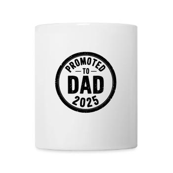 Promu au rang de papa est. 2025 - Mug blanc - blanc - Devant