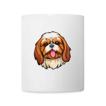 Cartoon Comic Cute Mascot Dog - Mug - white - Front