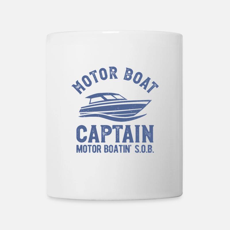 Motorboot Kapitän Motorbootfahren - Tasse - Weiß