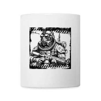 Retro Futuristic Soldier - Tasse - Weiß - Vorne