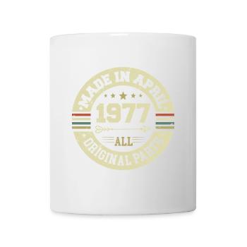 Birthday april 1977 - 48th birthday gift - Mug - white - Front