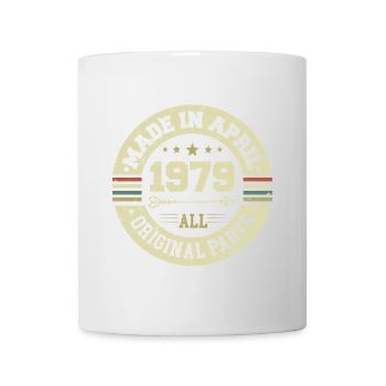 Anniversaire avril 1979 - Cadeau d’anniversaire 46ème - Mug blanc - blanc - Devant