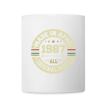 Anniversaire avril 1987 - Cadeau d’anniversaire 38 - Mug blanc - blanc - Devant