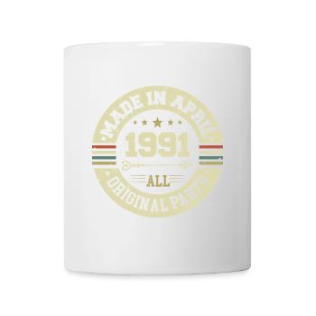 Birthday april 1991 - 34th birthday present - Mug - white - Front