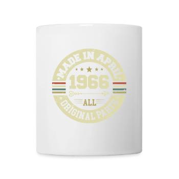 Anniversaire avril 1966 - Cadeau d’anniversaire 59 - Mug blanc - blanc - Devant