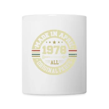 Birthday april 1978 - 47th birthday gift - Mug - white - Front