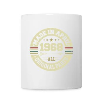 Anniversaire avril 1968 - Cadeau d’anniversaire 57 - Mug blanc - blanc - Devant