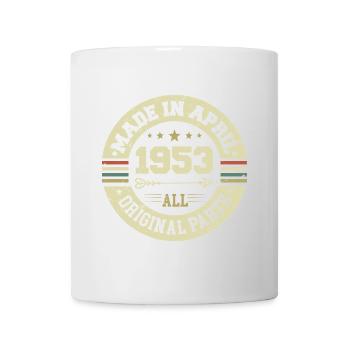Anniversaire avril 1953 - Cadeau d’anniversaire 72 - Mug blanc - blanc - Devant