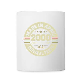Birthday april 2000 - 25th birthday gift - Mug - white - Front