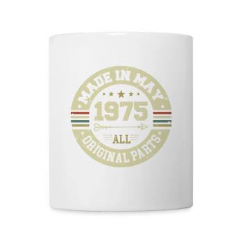 Mai 1975 Anniversaire Mai 1975 Anniversaire Mai 1975 - Mug blanc - blanc - Devant