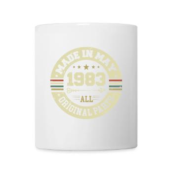 Mai 1983 Jahrestag Mai 1983 Geburtstag May 1983 - Tasse - Weiß - Vorne