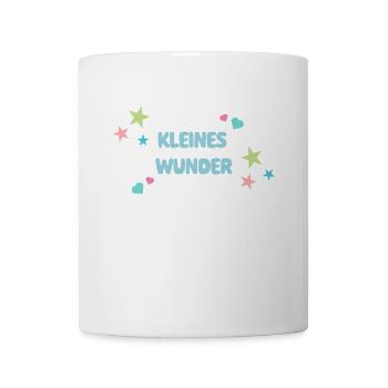 Kleines Wunder - Herzen und Sterne - Geschenkidee - Tasse - Weiß - Vorne