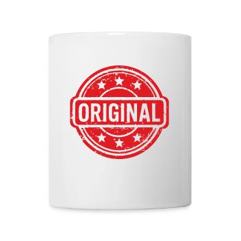 Original Stamp logo. Original Rubber Stamp design. - Mug - white - Front