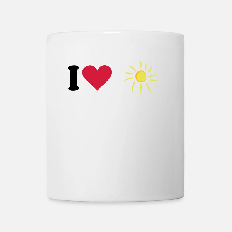 Sonne - Tasse - Weiß