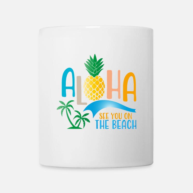 Beach - Tasse - Weiß