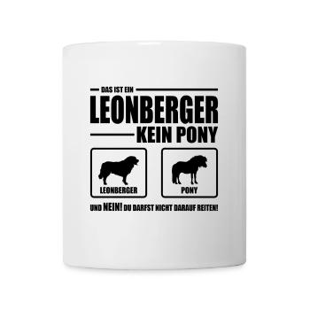 LEONBERGER pas de chien poney disant chiens Wilsigns - Mug blanc - blanc - Devant