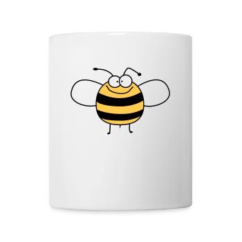 Lustige Süße Kinder Biene / Hummel - Tasse - Weiß - Vorne