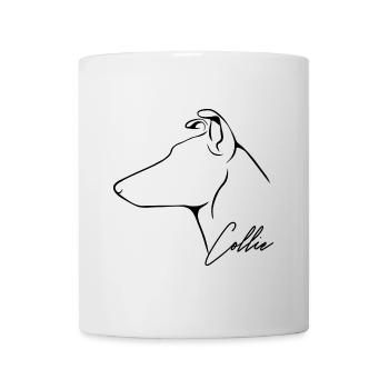 COLLIE Kurzhaar Profil WILSIGNS Hunde Hund - Tasse - Weiß - Vorne