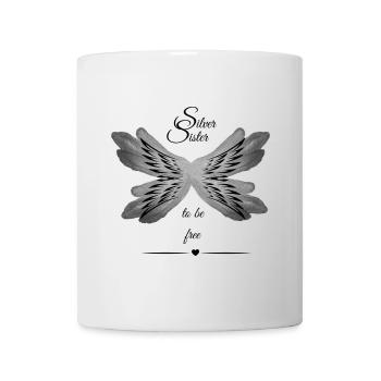SilverSister to be free black line - Tasse - Weiß - Vorne