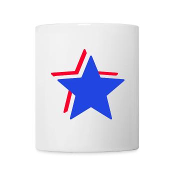 Red, White and Blue Stars - Mug - white - Front