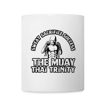 Sweat Sacrifice Success Die Muay Thai Dreifaltigkeit - Tasse - Weiß - Vorne