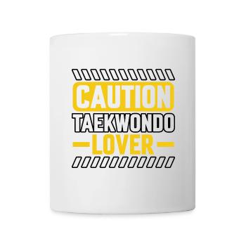 Attention aux amateurs de taekwondo - Mug blanc - blanc - Devant