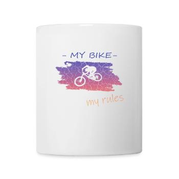 Biken Fahrrad Bike - Tasse - Weiß - Vorne