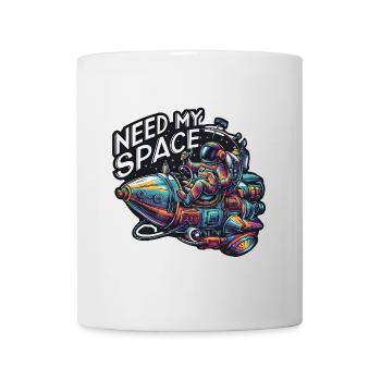 Need my place Spaceman with spaceship - Mug - white - Front