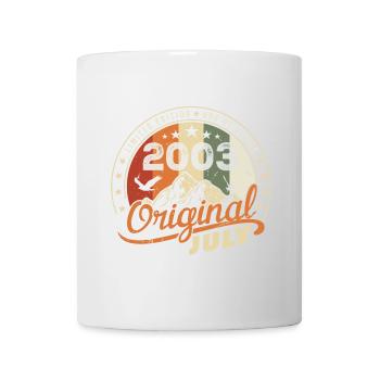 2003 July 2003 Shirt Birthday 2003 Gift - Mug - white - Front