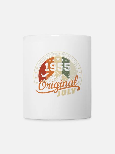 1955 Juillet 1955 Chemise Anniversaire 1955 Cadeau - Mug blanc - blanc