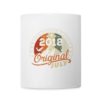 2018 Juli 2018 Shirt Geburtstag 2018 Geschenk - Tasse - Weiß - Vorne