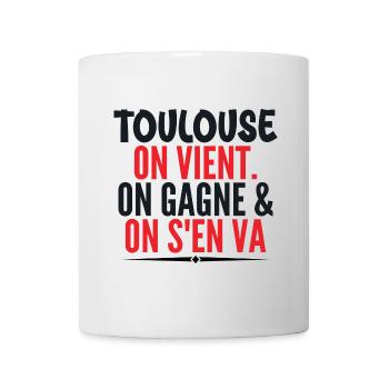 Rugby Toulouse Humour Cadeau Supporter Rugby - Mug blanc - blanc - Devant