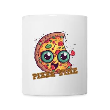 Pizza (with text) - Mug - white - Front