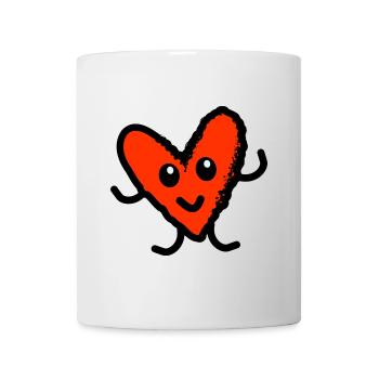 HERZ. VIELEN DANK. GELIEBTE. MEISTER. DANKE HERRIN. - Tasse - Weiß - Vorne