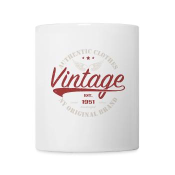 Jahrgang 1951 Geburtstagsgeschenk 1951 Retro 1951 - Tasse - Weiß - Vorne