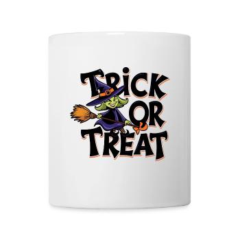 Sorcière d’Halloween Trick Or Treat - Mug blanc - blanc - Devant