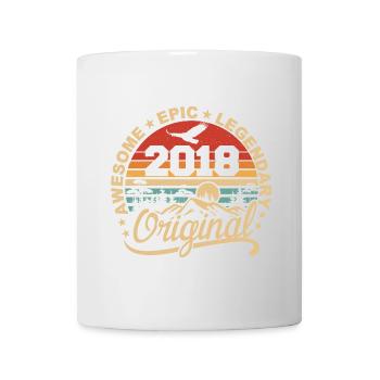 Original 2018 Retro 2018 Geburtstagsgeschenk - Tasse - Weiß - Vorne