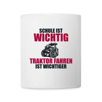 Tractor Trekker Tractor School Saying Gift - Mug - white - Front