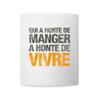 Honte de vivre - Mug blanc - blanc - Devant