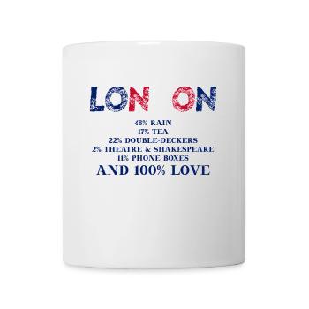 London Gift Idea England United Kingdom Funny - Mug - white - Front