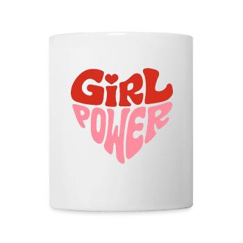 Féministe Girl Power Heart Design - Mug blanc - blanc - Devant