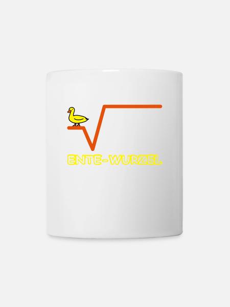 Ente Wurzel Farbig - Tasse - Weiß