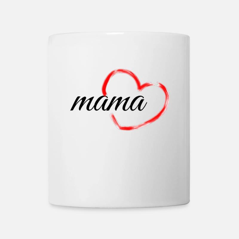 Mama Herz - Tasse - Weiß