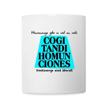 denkzwerge schwarz - Tasse - Weiß - Vorne