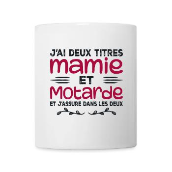 Two Granny and Biker Titles | Grandma | Motorcycle - Mug - white - Front