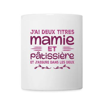 Oma und Konditor | Oma | Gebäck - Tasse - Weiß - Vorne